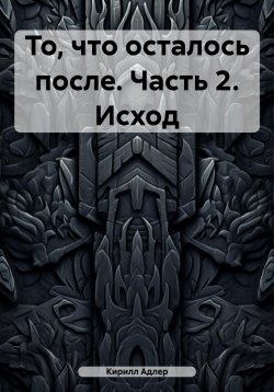 Книга "То, что осталось после. Часть 2. Исход" – Кирилл Адлер, 2024