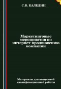 Маркетинговые мероприятия по интернет-продвижению компании (Сергей Каледин, 2024)