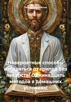 Книга "Невероятные способы избавиться от гриппа без лекарств! Одиннадцать методов в домашних условиях!" – Галина Соболевская, 2024