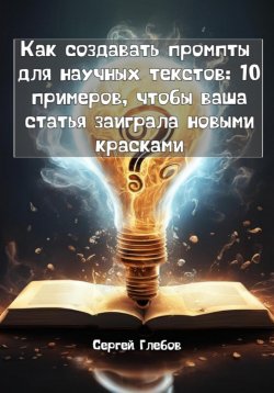 Книга "Как создавать промпты для научных текстов: 10 примеров, чтобы ваша статья заиграла новыми красками" – Сергей Глебов, 2025