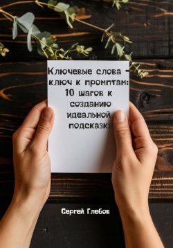 Книга "Ключевые слова—ключ к промптам: 10 шагов к созданию идеальной подсказки" – Сергей Глебов, 2025