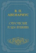Книга "Отроческие годы Пушкина" (Василий Петрович Авенариус, Авенариус Василий, 1885)