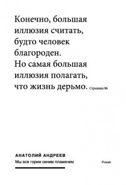 Книга "Мы все горим синим пламенем" – Анатолий Андреев, 2003