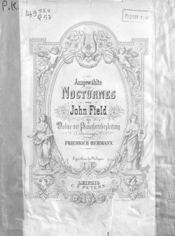 Книга "Ausgewahlte Nocturnes v. John Field fur Violine mit Pianofortebegleitung ubertragen v. Fr. Hermann" – 