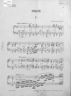 Книга "Sonate fur Pianoforte von S. Rachmaninow" – 