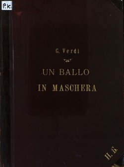 Книга "Un Ballo in Maschera" – 