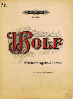 Книга "3 Gedichte von Michelangelo fur eine Ba?stimme und Klavier von Hugo Wolf" – 