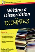 Writing a Dissertation For Dummies ()