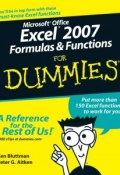 Microsoft Office Excel 2007 Formulas and Functions For Dummies ()