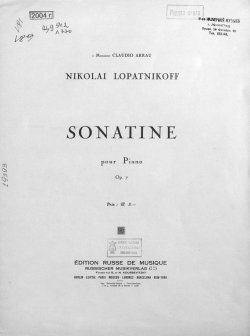 Книга "Sonatine pour Piano" – 