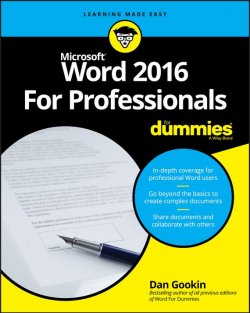 Книга "Word 2016 For Professionals For Dummies" – 