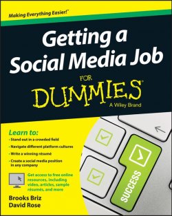 Книга "Getting a Social Media Job For Dummies" – 