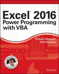 Книга "Excel 2016 Power Programming with VBA" – 