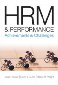 HRM and Performance. Achievements and Challenges ()