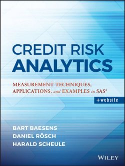 Книга "Credit Risk Analytics. Measurement Techniques, Applications, and Examples in SAS" – 