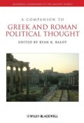 A Companion to Greek and Roman Political Thought ()