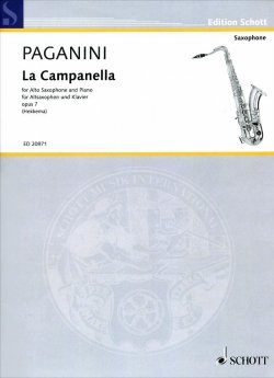 Книга "Niccolo Paganini: La Campanella: Opus 7: For Alto Saxophone and Piano" – , 2015