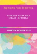 9 Важных аспектов в судьбе человека (Анна Воронцова, 2022)