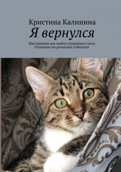 Книга "Я вернулся. Инструкция как найти утерянного кота. Основано на реальных событиях" – Кристина Калинина