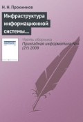 Инфраструктура информационной системы мониторинга экономических процессов (Н. Н. Прокимнов, 2009)
