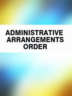 Книга "Administrative Arrangements Order" – Australia