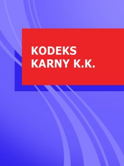 Книга "Kodeks karny k.k." – Polska