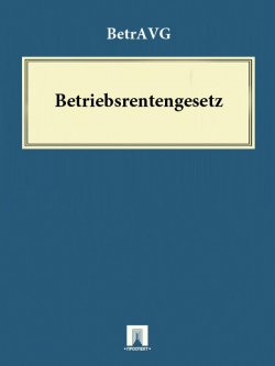 Книга "Betriebsrentengesetz – BetrAVG" – Deutschland