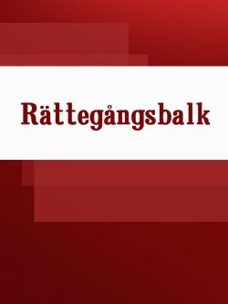 Книга "Rättegångsbalk" – Sverige