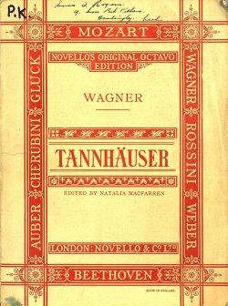 Книга "Tannhauser and the tournament of song at wartburg" – Рихард Вагнер