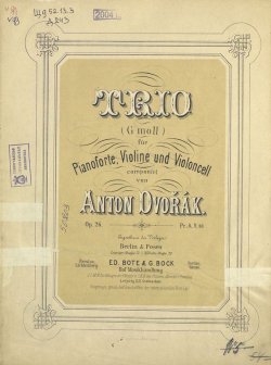 Книга "Trio (G-moll) fur Pianoforte, Violine und Violoncell" – 