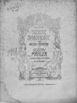Книга "Sechste symphonie fur grosses orchester" – 