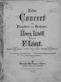 Книга "Erstes Concert fur Pianoforte und Orchester" – 
