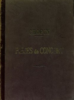 Книга "Pieces de concert" – 