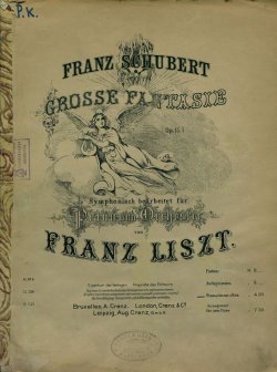 Книга "Grosse Fantasie, op. 15, fur Piano und Orchester v. F. Liszt simphonisch bearb. Pianostimme allein" – 