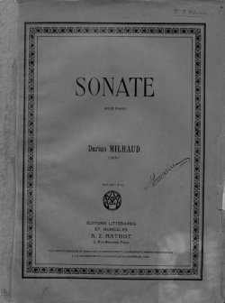 Книга "Sonate pour Piano" – 