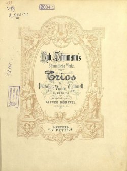 Книга "Trios fur Pianoforte, Violine und Violoncell" – 