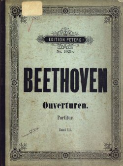 Книга "Ouverturen" – Людвиг ван Бетховен