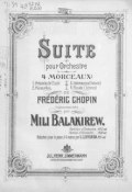 Suite pour Orchestre (, 1909)