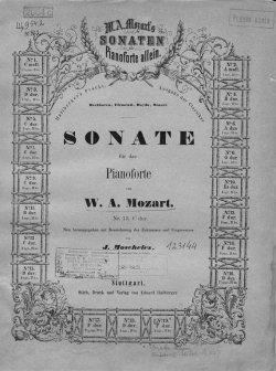 Книга "Sonaten" – Вольфганг Амадей Моцарт