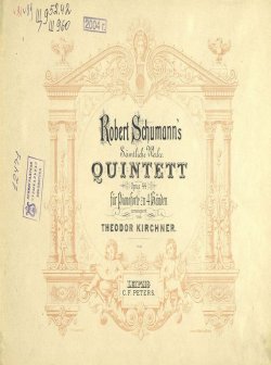 Книга "Quintett fur Pianoforte zu 4 Handen" – 