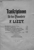 Mendelssohns Wasserfahrt & Jager Abschied fur das Pianoforte ubertragen v. F. Liszt ()