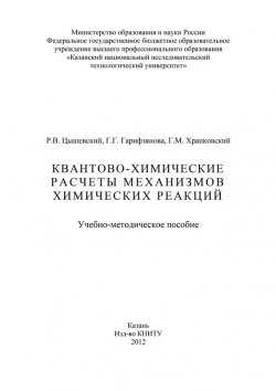 Книга "Квантово-химические расчеты механизмов химических реакций" – Г. Гарифзянова, 2012
