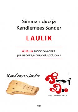 Книга "Simmaniduo ja Kandlemees Sander LAULIK: 43 laulu sünnipäevadeks, pulmadeks ja muudeks pidudeks" – Koostaja Kandlemees Sander