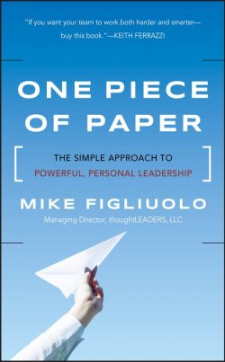 Книга "One Piece of Paper. The Simple Approach to Powerful, Personal Leadership" – 