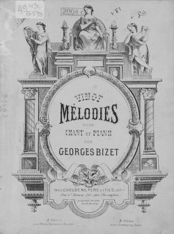 Книга "Vingt melodies pour chant et piano" – 