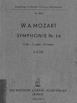 Книга "Symphonie № 34" – Вольфганг Амадей Моцарт