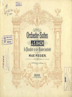 Книга "Orchester-Suiten" – Иоганн Себастьян Бах