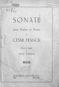 Sonate pour Violon et Piano ()