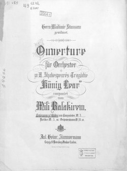 Книга "Ouverture fur Orchester zu W. Shakespeares Tragodie "Konig Lear"" – 