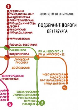 Книга "Подземные дороги Петербурга . Блокнот" – Яна Франк, 2014
